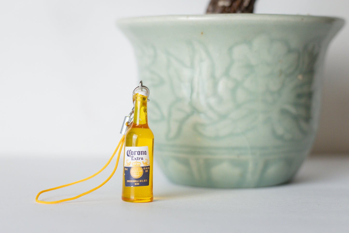 Corona Bottle Keychain - Auroras Trading Post