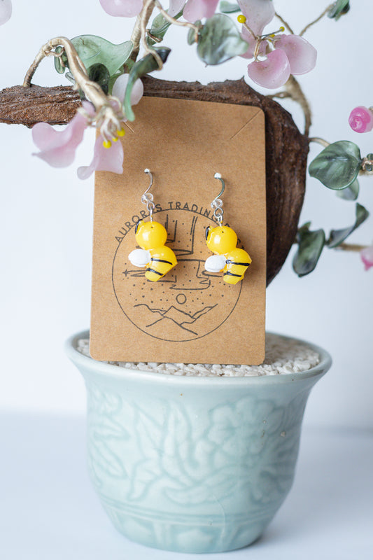 Bee Earrings - Auroras Trading Post
