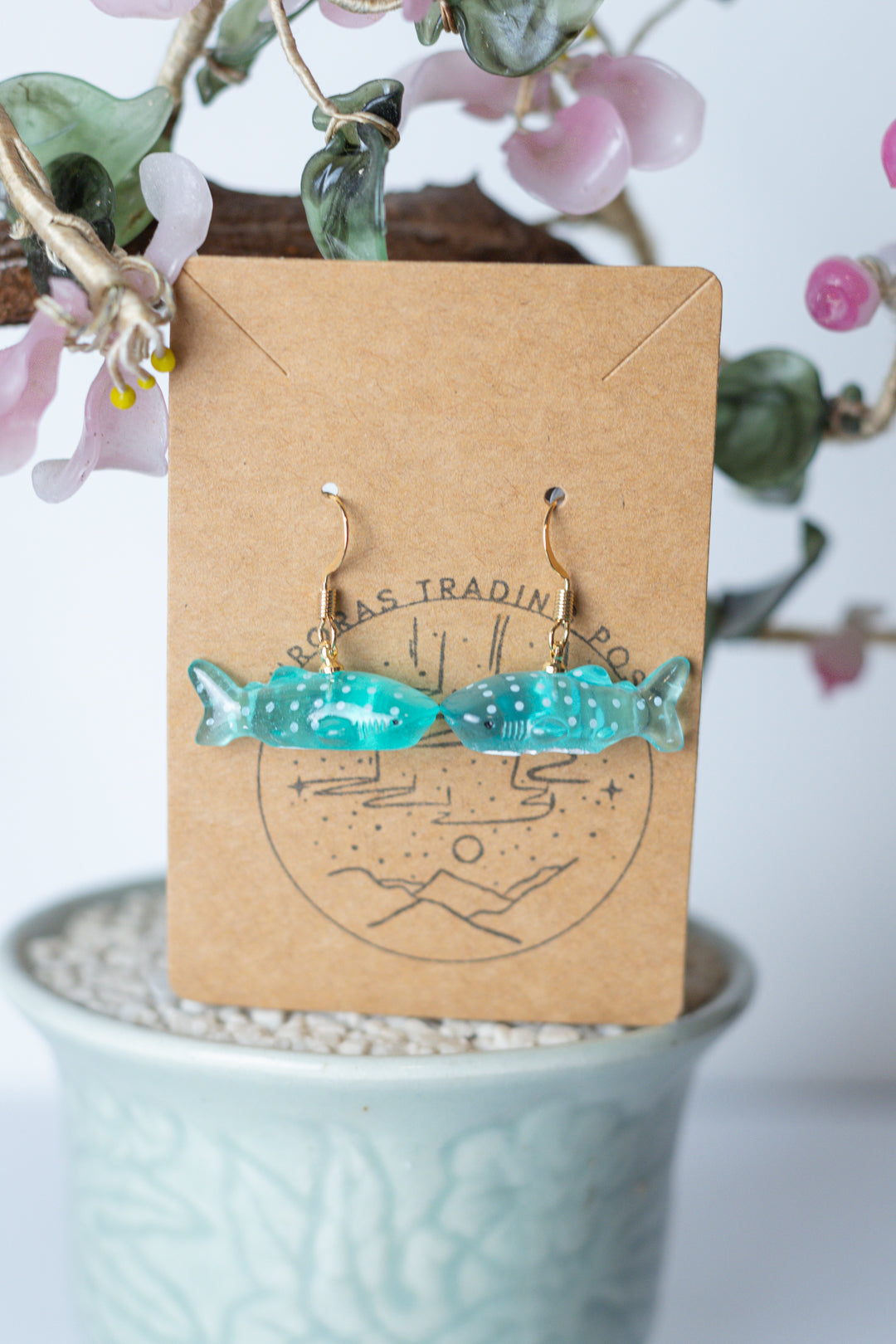 Blue Whale Earrings - Auroras Trading Post