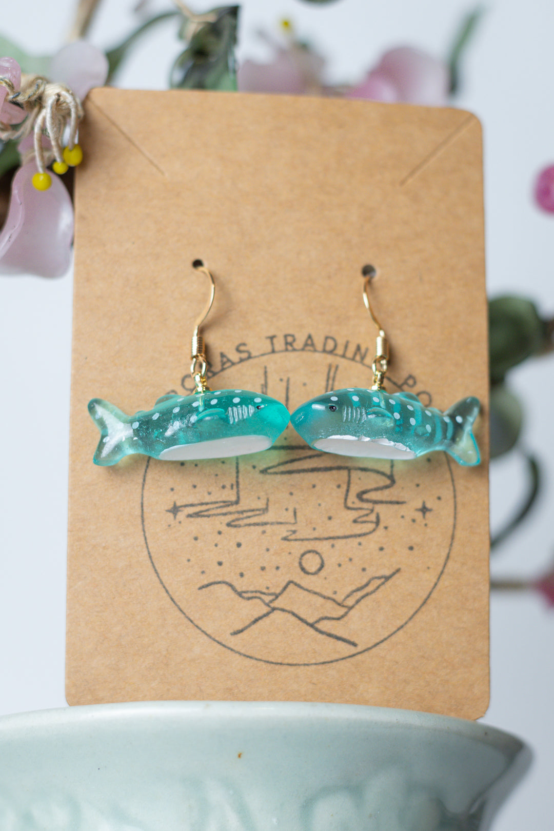 Blue Whale Earrings - Auroras Trading Post
