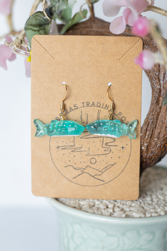 Blue Whale Earrings - Auroras Trading Post