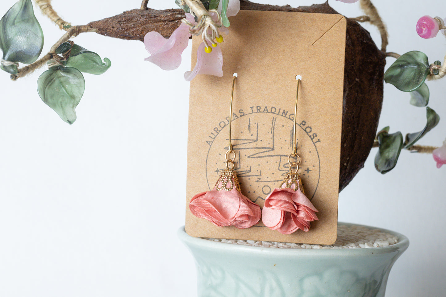 Rose Earrings - Auroras Trading Post