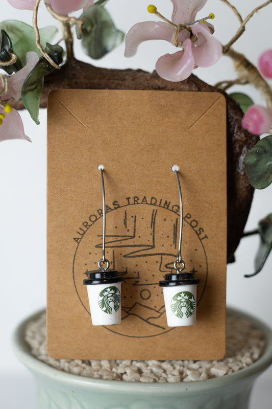 Starbucks Coffee Cup Earrings - Auroras Trading Post