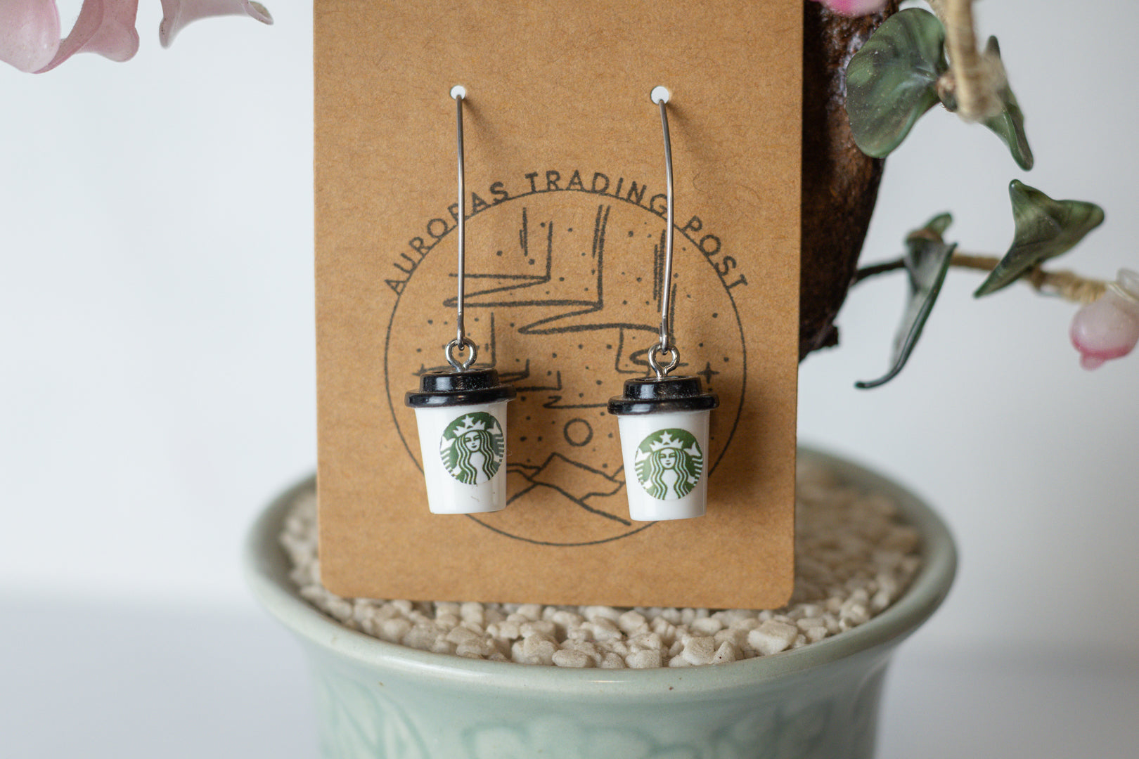 Starbucks Coffee Cup Earrings - Auroras Trading Post